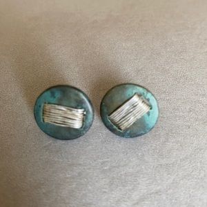 Robert Lee Morris patina post earrings